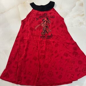 Disney cruise Red and Black Pirate Dress